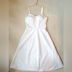 Vintage Mid-century 100% White Cotton Women's Slip